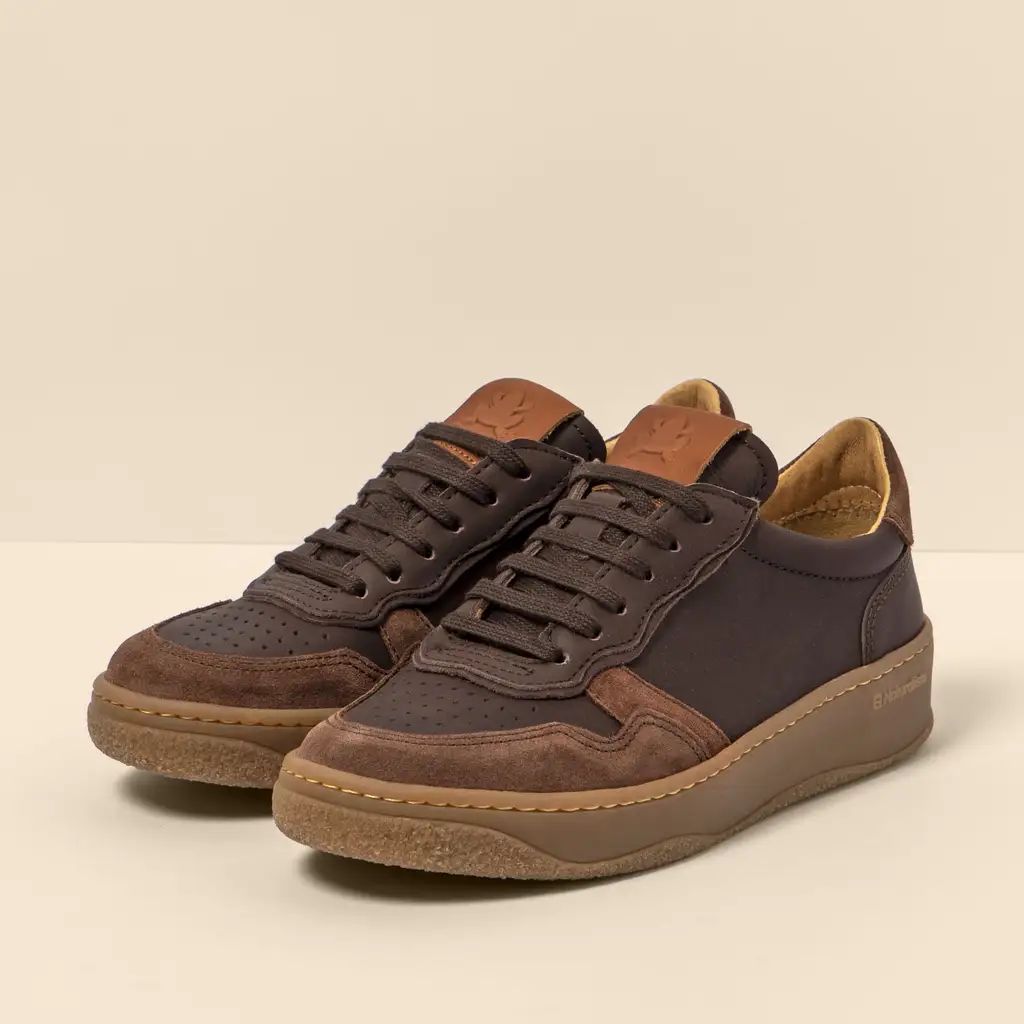 El Naturalista N5844 WAX NAPPA-SILK SUEDE Marron Homme | FAM-10250828